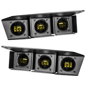 Orl5890-006 Oracle Lighting For 21-22 Ford Bronco Triple Led Fog Light Kit Steel Bumper - Yellow