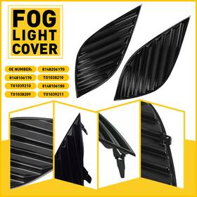 Xpd-wdh-38115 Oxilam 2 Pcs Left Right Bumper Fog Light Cover For Toyota Camry 2018 2019 2020 2021 New