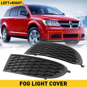 Xpd-wdh-38124 Oxilam 2 Pcs Fog Light Cover Black Fit For 2011-2020 Dodge Journey Left Right Side Us