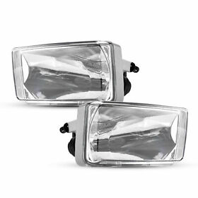 Jdx712621 Pair For 07-13 Chevy Silverado 1500 2500 Hd Tahoe Clear Bumper Fog Light Lamps