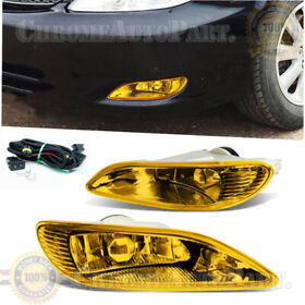 Fl-ty2020ab-651-t3 Pair For Toyota Corolla 2005-2008 Camry 2002-2004 Amber Lens Fog Lights Kits