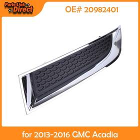 14892935 Parts-link-direct Front Left Fog Lamp Shade Upper Bumper Cover Grille For Gmc Acadia Limited 2017