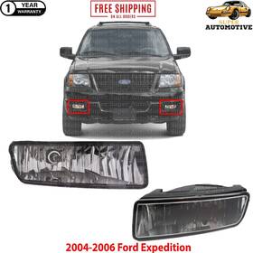 13452346 Perfect Fit Front Fog Light Lamp Assembly Left And Right Side For 2004-2006 Ford Expedition
