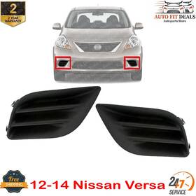 13461743 Perfect Fit Front Fog Light Covers Left Driver And Right Passenger Side For 12-14 Nissan Versa