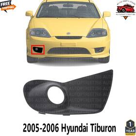 Hy1039114 Perfect Fit Fog Light Trim Paint To Match Front Passenger Side Fits 05-06 Hyundai Tiburon