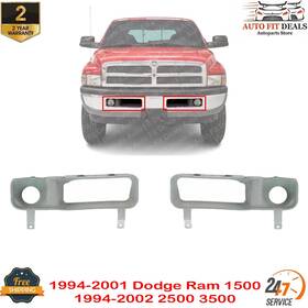 P2011060703 Perfect Fit Front Sight Shield Pair Without Fog Light For 94-01 Dodge Ram 1500 94-02 2500 3500