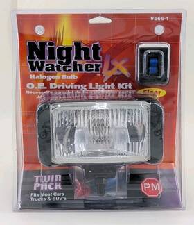 Peterson Lighting 044464946818 V566-1 Night Watcher Lx O.e. Clear Driving Light Kit With Switch