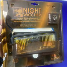V-527-1 Peterson Night Watcher Halogen Fog Light Kit V527-1 Slim Line Design. No Box. E42
