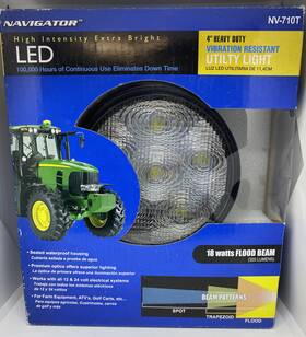 Nv-710t Pilot Automotive 18-watt 4 Inch Round Hi-intensity Hd Led Off-road Light Nib