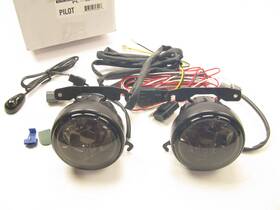 Pl32s Pilot Smoked Fog Light Lamp Kit Complete With Wiring And Switch - 03-05