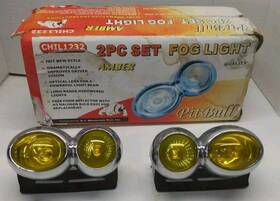 4-2001-2ws Pit Bull Vintage Quartz Amber 4 Halogen Bulbs Total Fog Lamps #chil1233