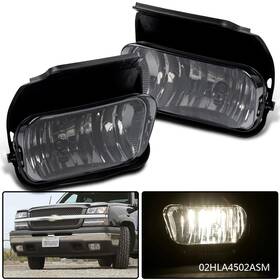 Ult25121913 Pit66 Smoked Lens Bumper Fog Lights Lamps Fit For 2003-2006 Chevy Silverado Avalanche