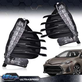 Ult4984894 Pit66 Fit For Toyota Corolla Se Xse 17-19 Led Fog Lamps &covers Daytime Running