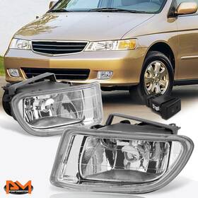 42659pm Pm Performotor For 99-04 Honda Odyssey Clear Lens Front Bumper Driving Fog Light/lamp With Swi