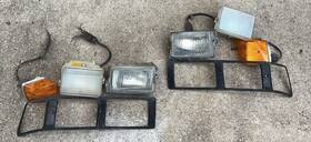 92863142101 Porsche 1982-1986 928 S Front Left And Right Fog Light Turn Signal Lamp Trim Set