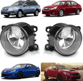 2592102 Prefer Warehouse 33900 Pair Of Front Fog Lights Rh Lh Compatible With Subaru Outback 2010-2012 Black