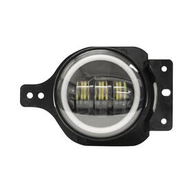 Race Sport Rs3030rgbjl For Jeep Wrangler 18-24 Fog Light Blacked Out App Bluetooth Control Halo