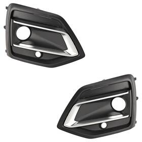 Ra10770013-ra10770014-z8 Rareelectrical New Pair Of Fog Light Trim Fits Audi By Au1038150 80a807679afcox Au1039150