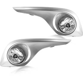 Fl7014 Remarkable Power Fog Lights Bumper Lamps Kit Clear Accessorie Fit For 2011-2013 Highlander