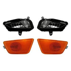 Bndl-283948 Replacement 4-piece Kit Driver And Passenger Side Fog Lights