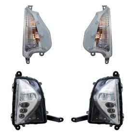 Bndl-284034 Replacement For Toyota Prius C 16-18 4-piece Kit Driver And Passenger Side Fog Lights