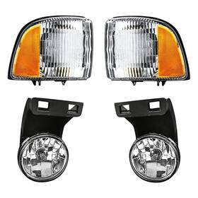 Bndl-284331 Replacement For Dodge Ram 2500 99-02 4-piece Kit Driver And Passenger Side Fog Lights