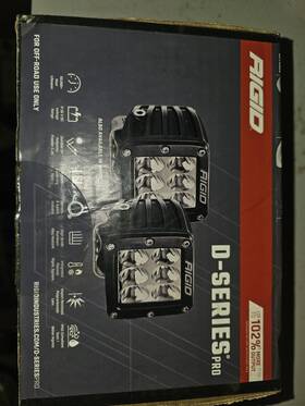 211113 Rigid Industries Flood Flush Mount Black D-series Pro