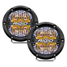 36118 Rigid Industries 360-series 360 Led Light-series 4 Inch Round Driving Beam Lights W Amber