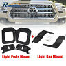 Riz52z55 Front Inch Led Light Bar And Side Bumper Pods Mount