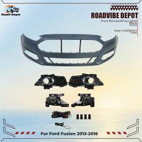 Rvd2332d Roadvibe-depot For Ford Fusion 2013-15 2016 Front Bumper Cover& Fog Lights With Switch Kits