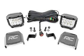 71033 Rough Country 3 Inch Wide Angle Led Ditch Light Kit For 15-24 Ford F-150 -
