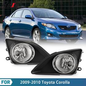30-0170-09 Roxx Fog Lights For 09-10 Toyota Corolla Factory Replacement Wiring Kit Blubs Pair