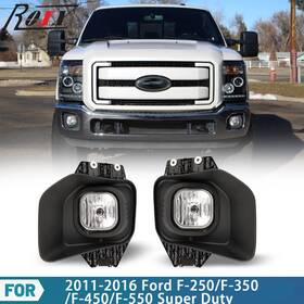 30-0397-09 Roxx Pair Fog Lights For 2011 2012 2013 2014 2015 2016 Ford F250 F350 F450 Super Duty