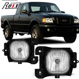 Roxx 704771752051 Bumper Clear Fog Lights Pair For 2004-2005 Ford Ranger Replacement Driving Lamps