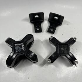 11030.01 Rugged Ridge X-clamp 2.25 Inch -3 Blk Accessory Mount 2 Pcs Incomplete - Read
