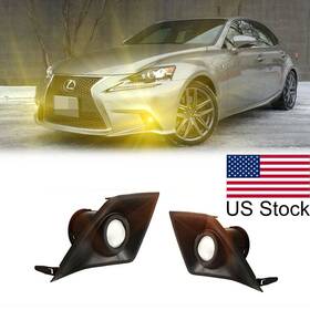 2200y Ry Autostore For Lexus Is350 250 200 F-sport 2014-16 2pcs 15w 3000k Yellow Led Fog Light Kit