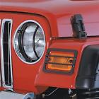 S-b5660 Smittybilt Piece Euro Headlight Guard For Jeep Wrangler Tj Black
