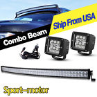 S08b300066 Curved Led Light Bar Spot Flood Pods Offroad 659514657127