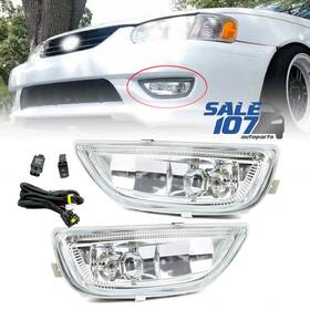 Aa14013c Sale107 For 2001-2002 Toyota Corolla Fog Driving Light Clear Lamp Wiring Jdm Left Right