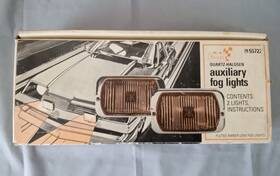 188.55700 Sears Vintage Nos Pair 12v Amber Quartz-halogen Auxiliary Fog Lights