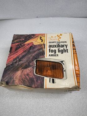 28-55711 Sears New Quartz Halogen Amber Auxiliary Fog Light Model 55711