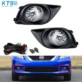 Kts203740ne Seblaff Pair Clear Lens Fog Light Lamp Wiring Switch Kit For Nissan Versa 2012 2013 2014