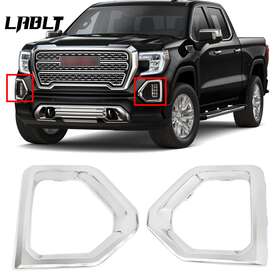 Tl422535dt Seblaff For 2019-2020 Gmc Sierra 1500 Denali Slt Fog Light Bezel Cover Chrome Rh Lh Side