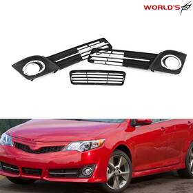 We1481700ee Seblaff Set Front Bumper Lower Grille Fog Lamp Cover Bezel For Toyota Camry Se 2012-2014