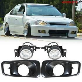 We1588425ee Seblaff Fog Lights Assembly For Honda Civic 1999-00 Front Lamp Pair Clear Switch Wiring
