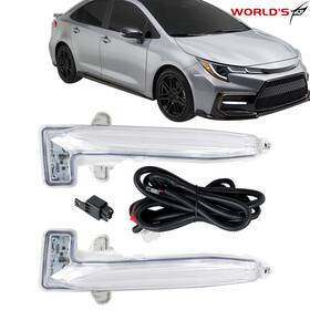 We2100000ee Seblaff For Corolla Se Xse 2020-2021 Led Front Bumper Fog Light Clear Lens Switch Back