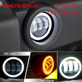 Shenkenuo 611223344910 Pair Clear Led Fog Light For Lexus Es300h Es350 2013-2015 Bumper Driving Lamps