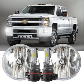 Skn-5202-fog Shenkenuo For Chevrolet Silverado 2500 2015-2019 2500hd 3500hd Bumper Led Fog Lights Kit