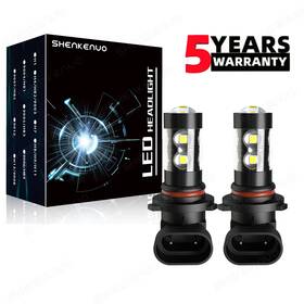 Skn-9145 Shenkenuo New Pair 9145 9140 H10 Led Fog Driving Light Bulbs Super White 4000lm 6000k 50w