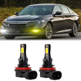 Skn-h11 Shenkenuo Skn-h11/h8/h9/h16 For Honda Accord Civic 2006-2019 Pair H11/h8/h9 Fog Light Yellow White Led Bulbs